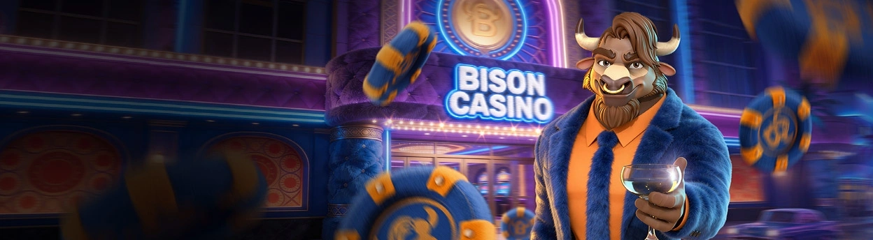 Bison Casino üdvözlő bónusz – 100% akár €500-ig